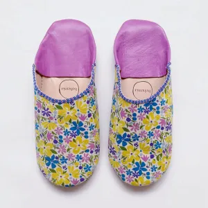 Liberty Print Large Babouche Slippers