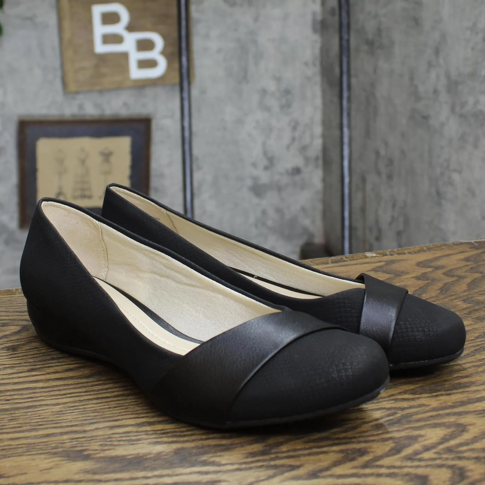 Lifestride Womens Pull On Dylan Flats 167634e4a7dc1b Black 12W