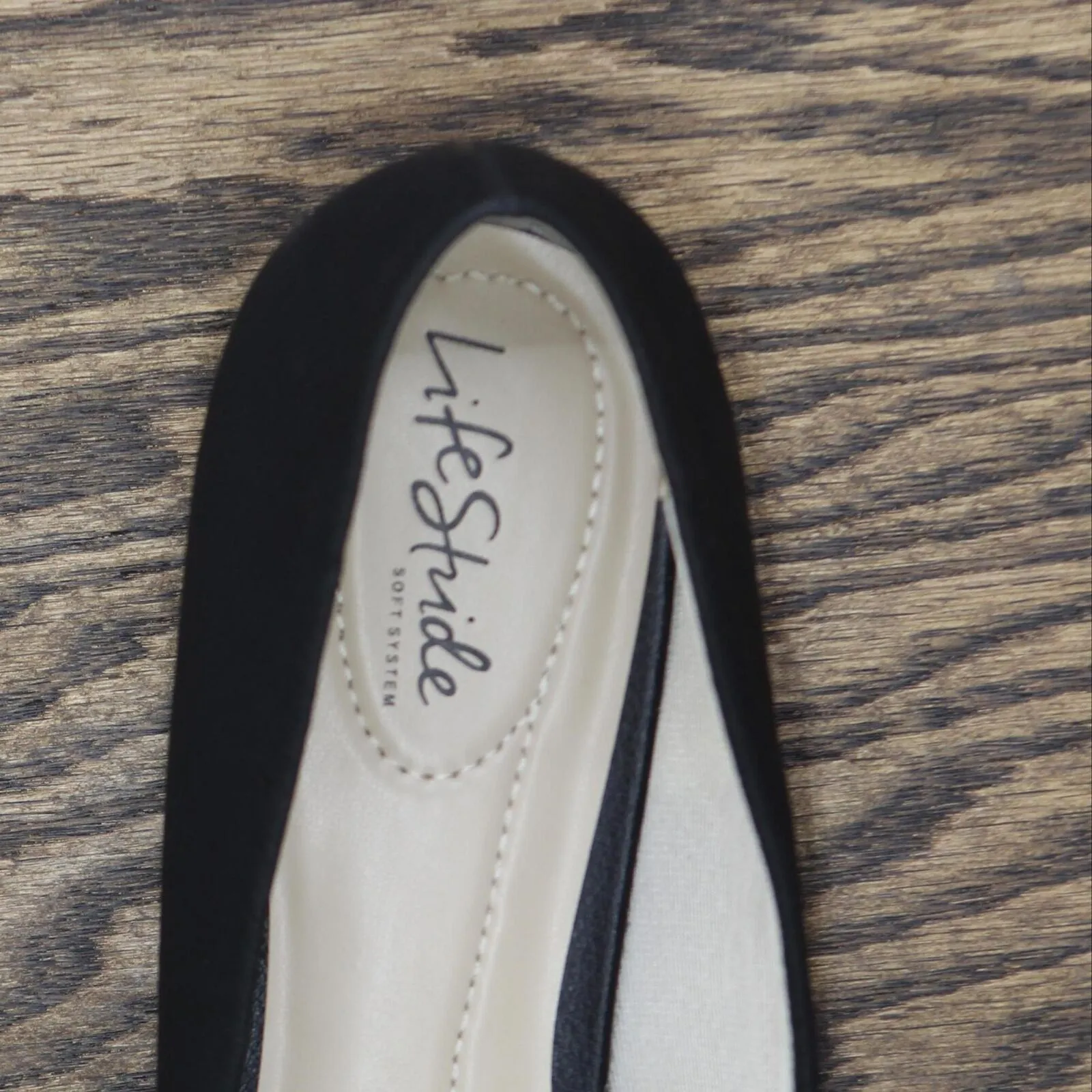 Lifestride Womens Pull On Dylan Flats 167634e4a7dc1b Black 12W
