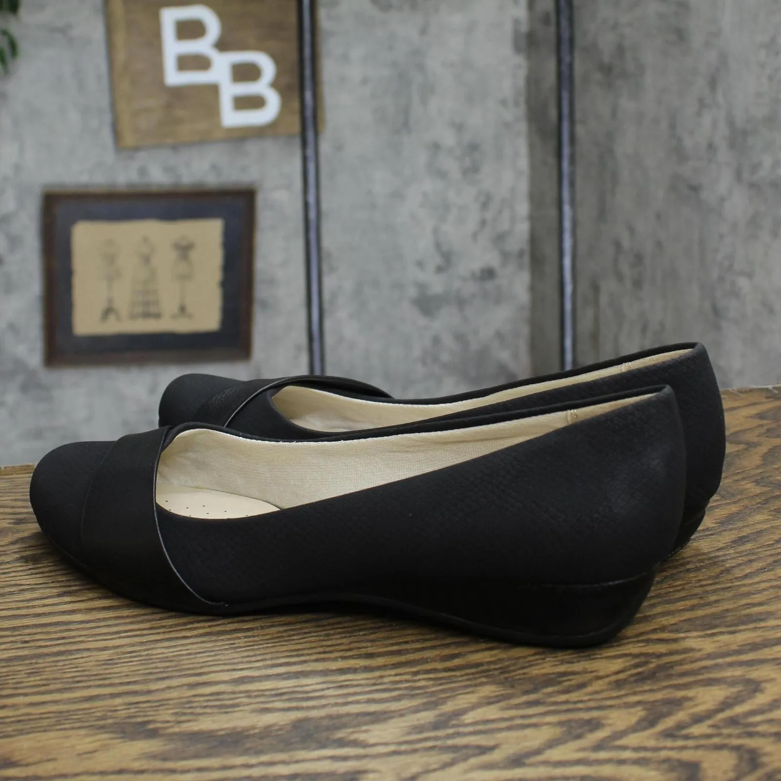 Lifestride Womens Pull On Dylan Flats 167634e4a7dc1b Black 12W