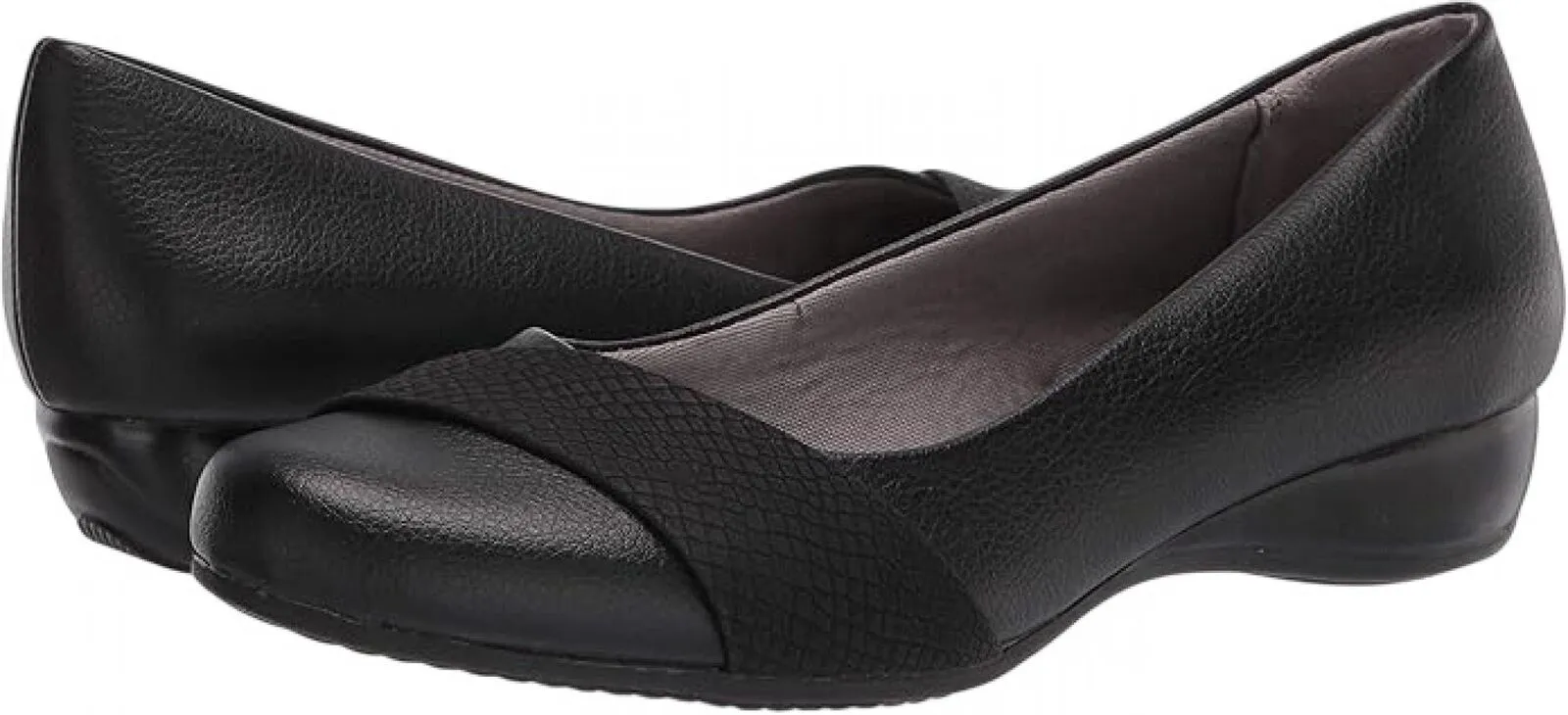 Lifestride Womens Pull On Dylan Flats 167634e4a7dc1b Black 12W