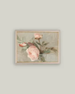Light Pink Roses Framed Artwork 11x15