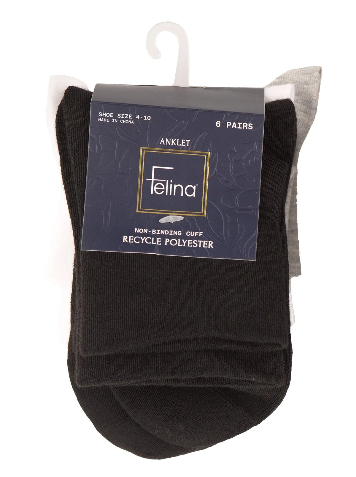 Lightweight Non- Binding Top Anklet Sock 6-Pack