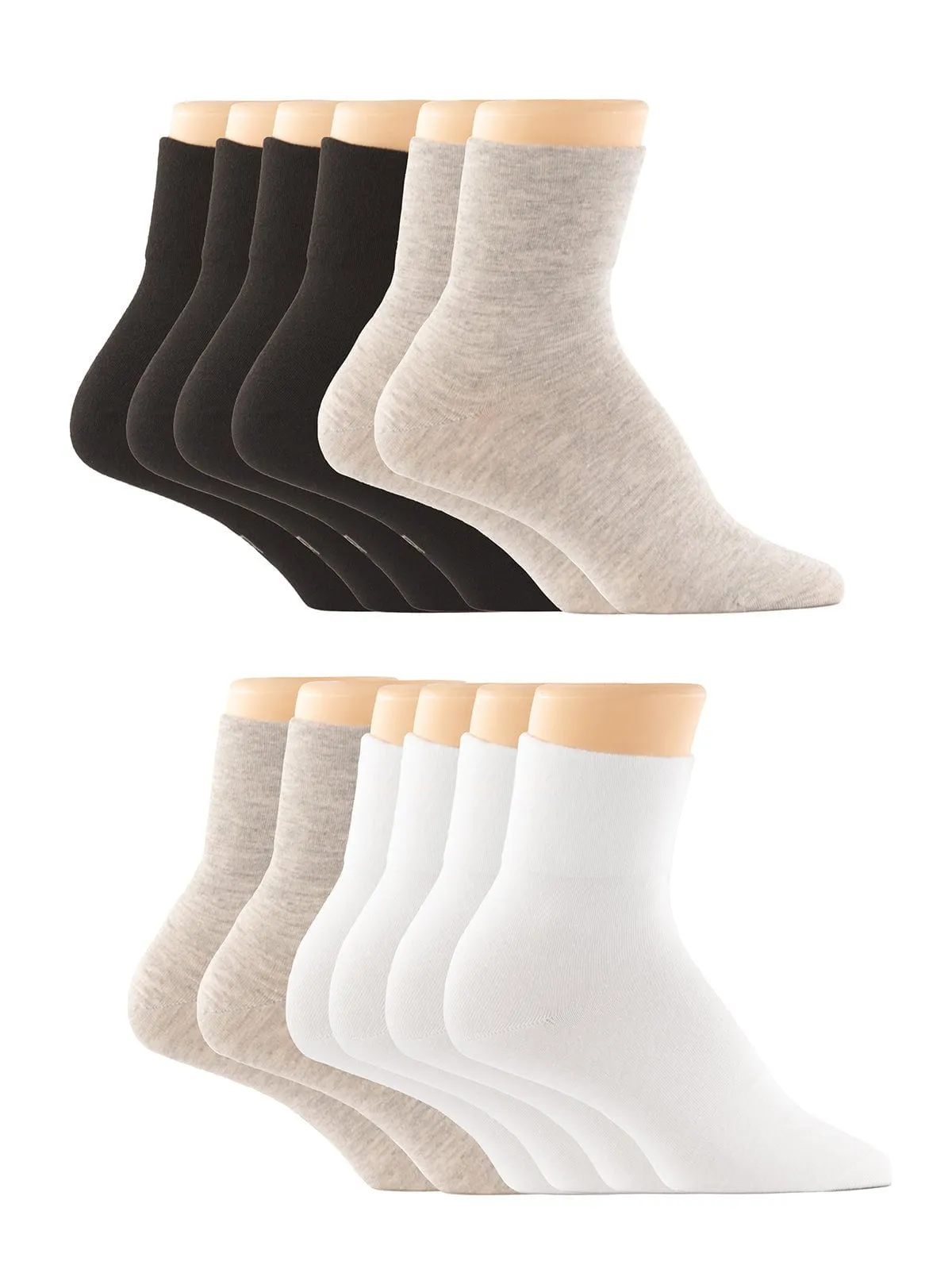 Lightweight Non- Binding Top Anklet Sock 6-Pack