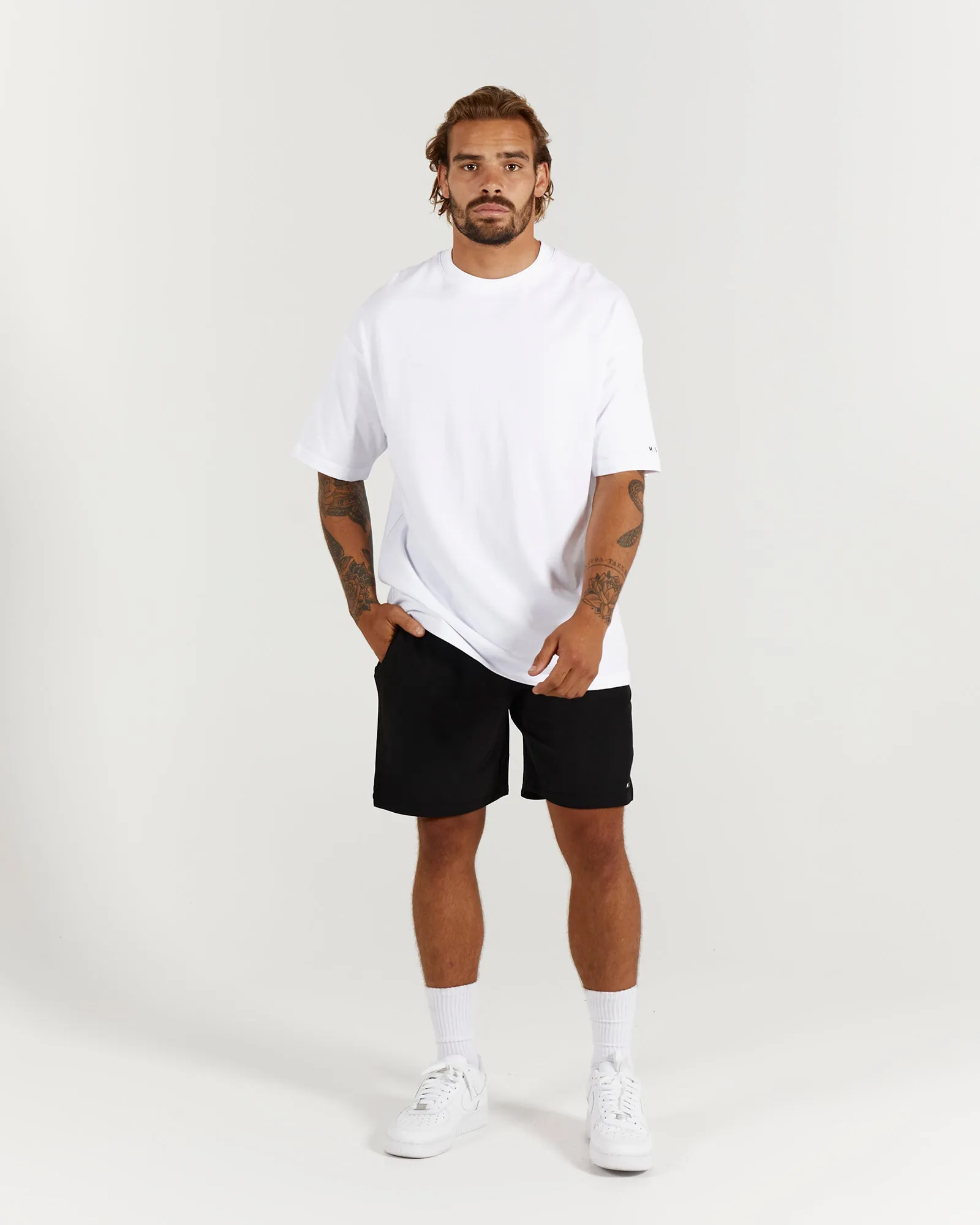 LIGHTWEIGHT OVERSIZED TEE - WHITE