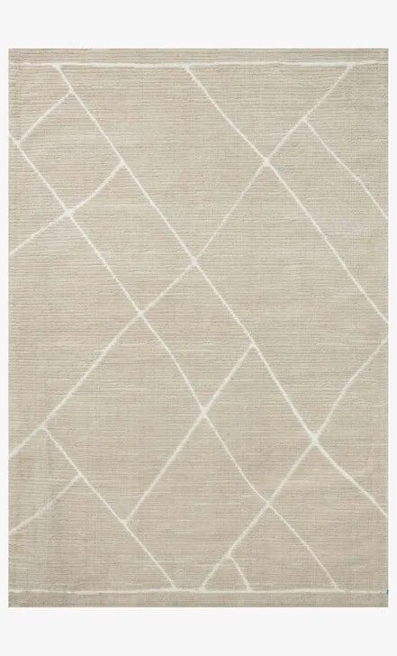 Logan Rug Magnolia Home by Joanna Gaines - LOG-01 Oatmeal / White