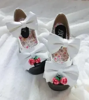 Lolita Doll Thick Heel High Strawberry Sweet Shoes