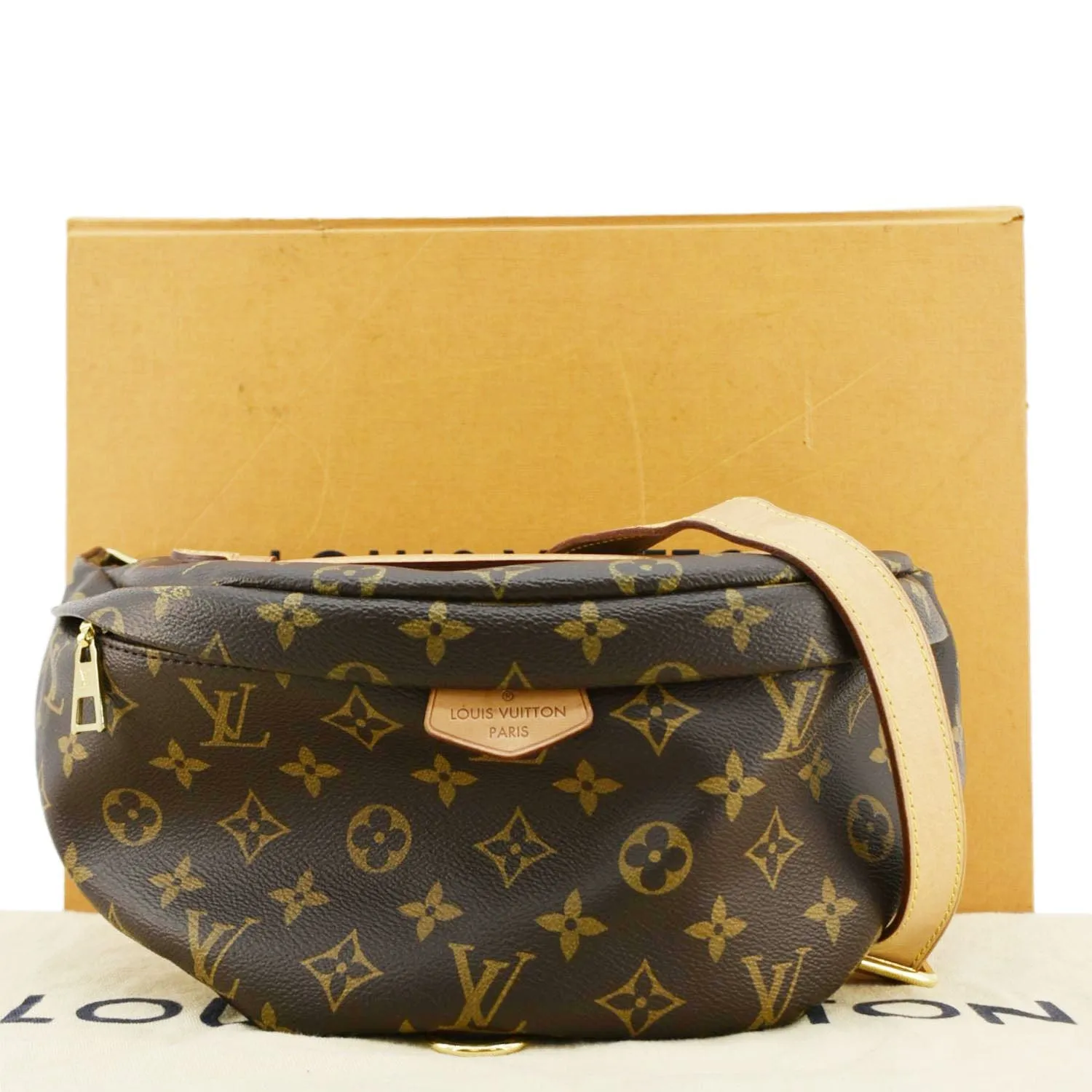LOUIS VUITTON Monogram Canvas Bumbag Brown