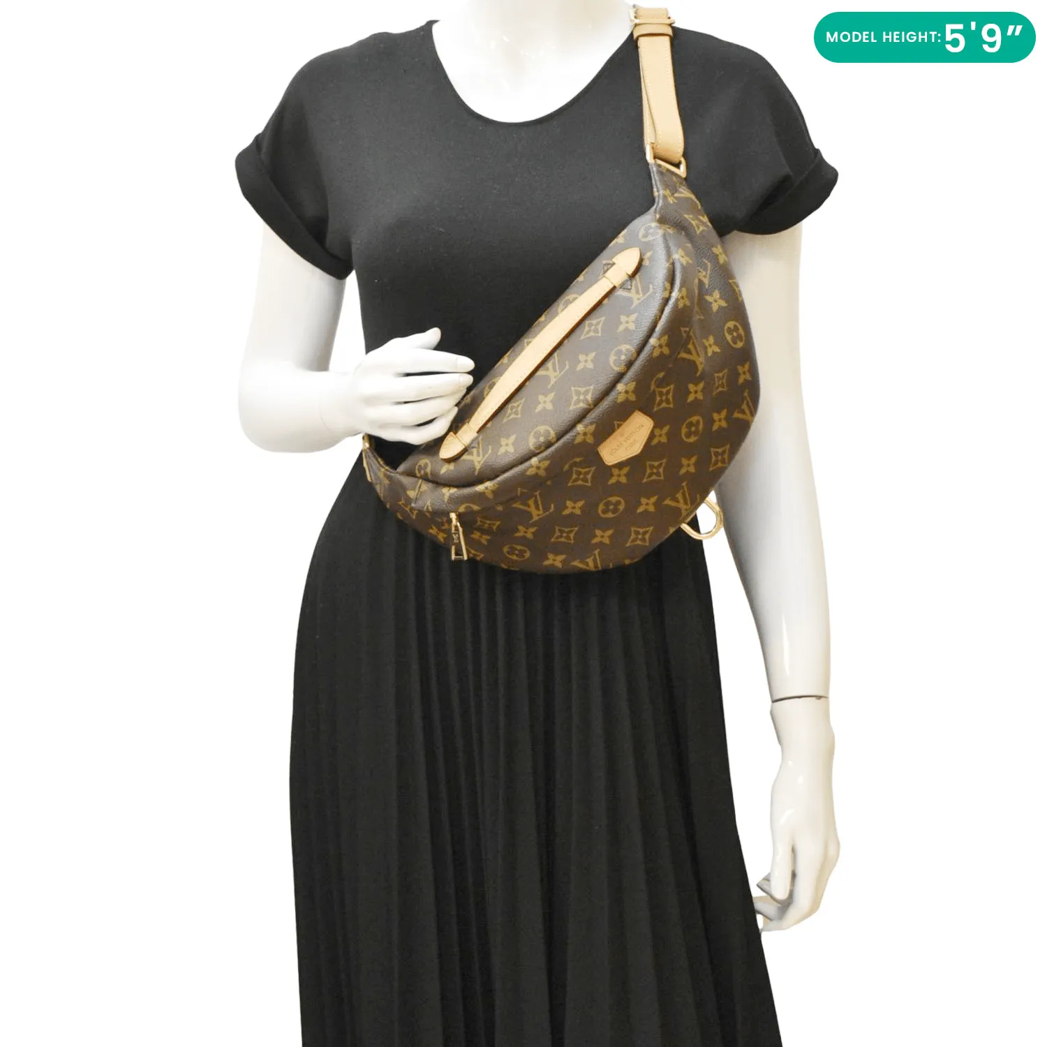 LOUIS VUITTON Monogram Canvas Bumbag Brown