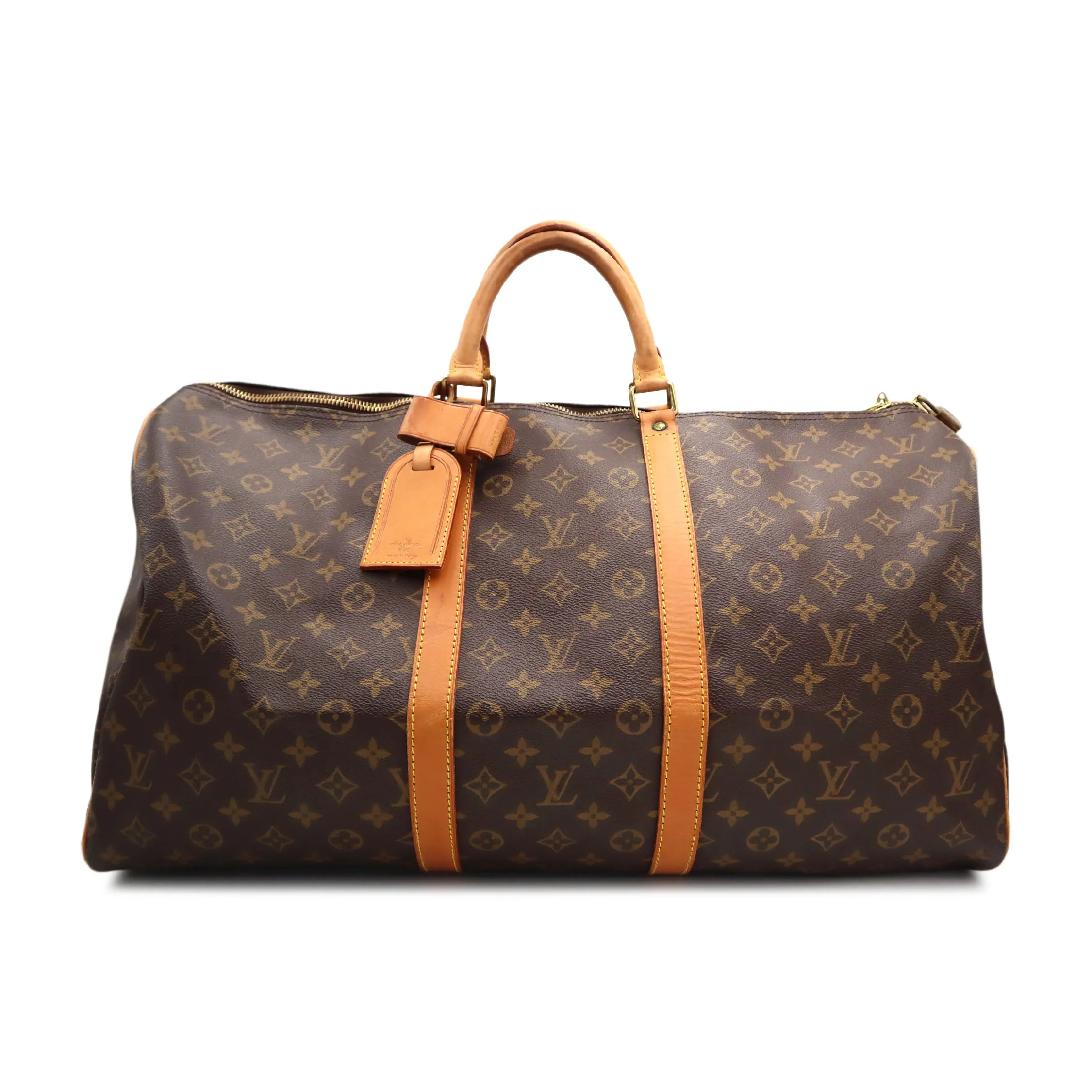 Louis Vuitton Monogram Canvas Keepall 55 Boston Travel Bag MI0992