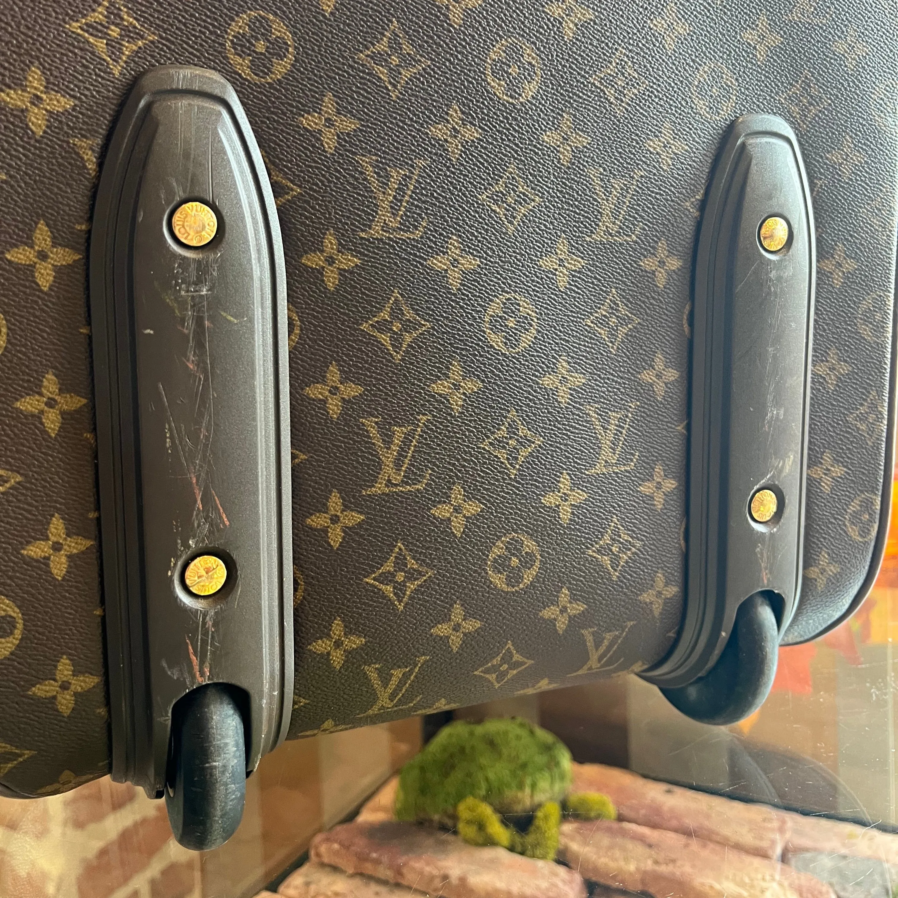 LOUIS VUITTON Pegase 50 Brown Monogram Canvas Suitcase