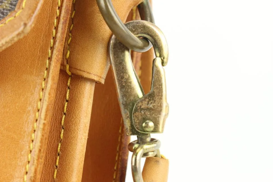 Louis Vuitton Rare Vintage Monogram Sac Biface Flap Bag with Key 16lv37
