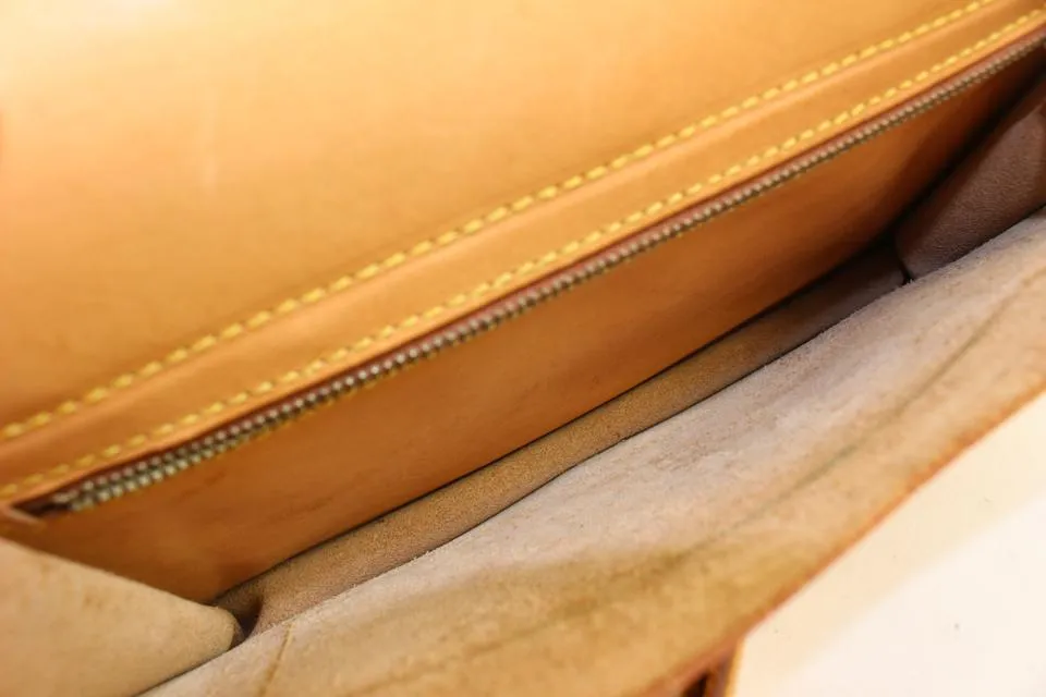 Louis Vuitton Rare Vintage Monogram Sac Biface Flap Bag with Key 16lv37