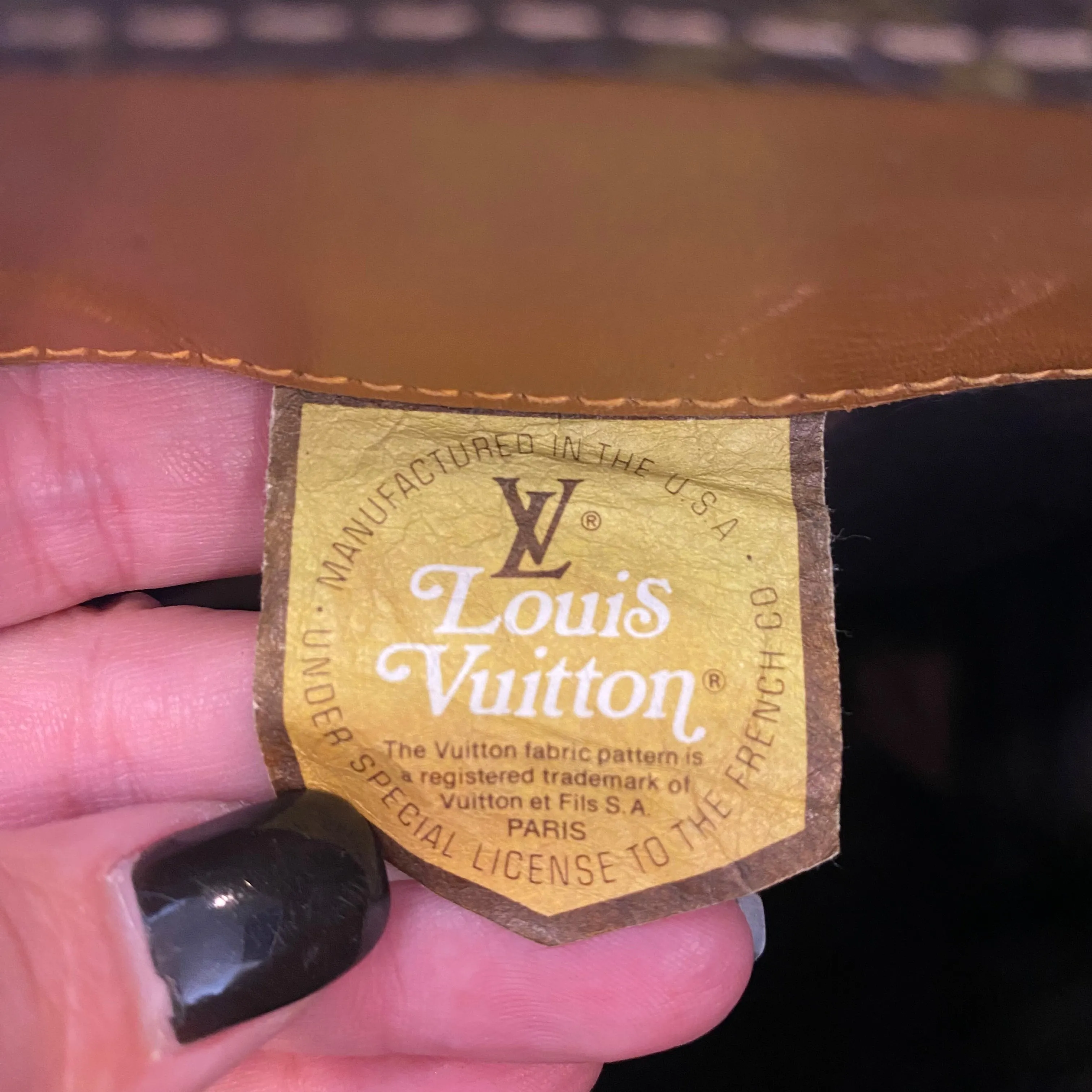 LOUIS VUITTON Vintage Sac Plat Brown Monogram Canvas Tote