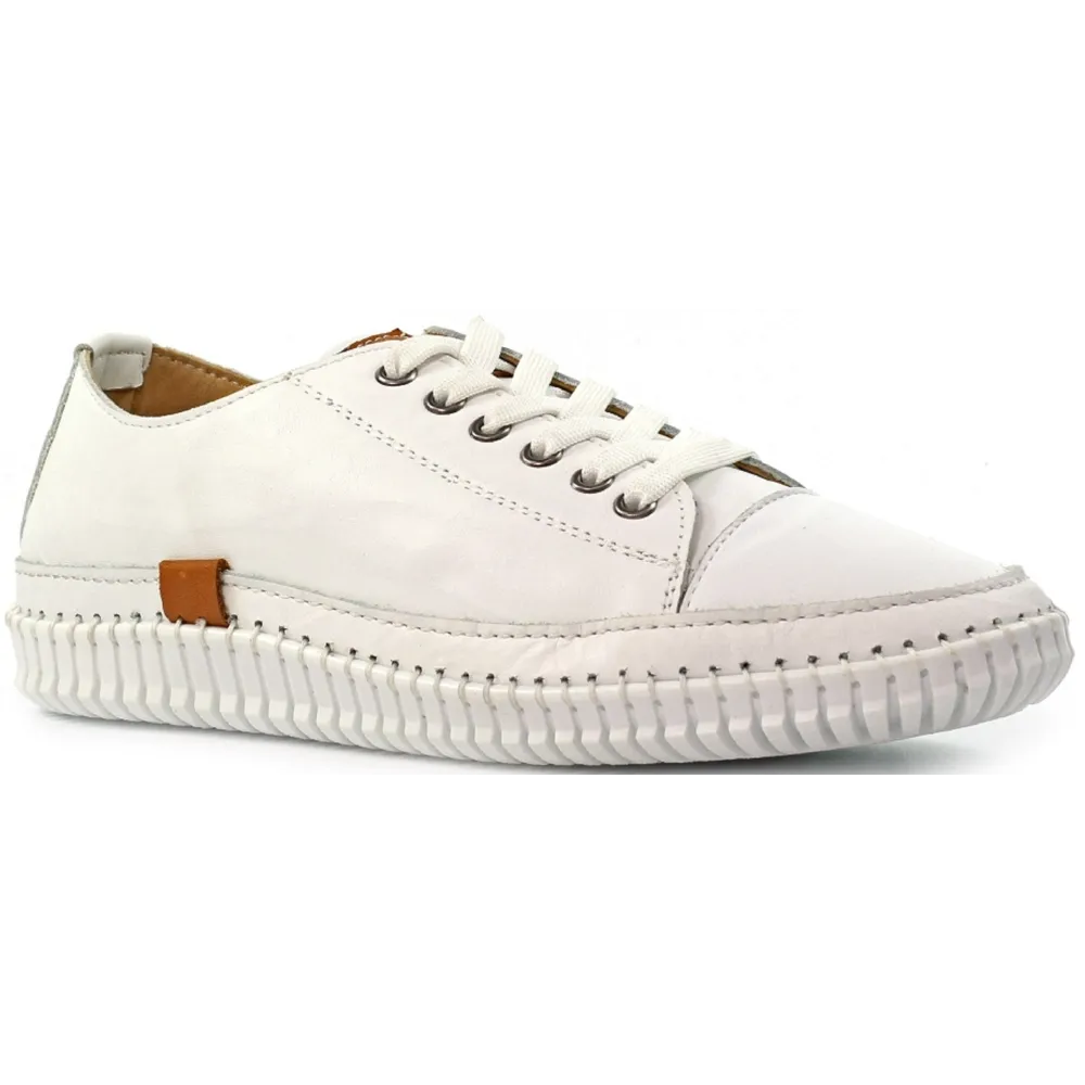 Lunar Truffle II White Leather Shoes
