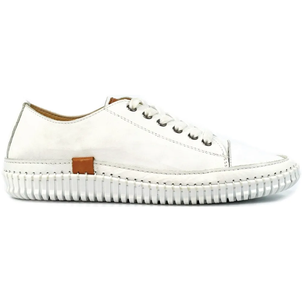 Lunar Truffle II White Leather Shoes