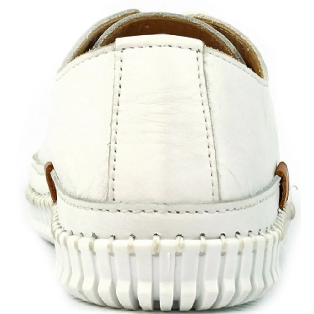 Lunar Truffle II White Leather Shoes