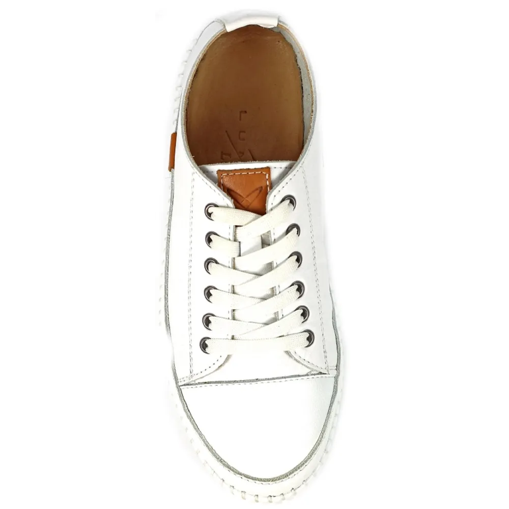 Lunar Truffle II White Leather Shoes