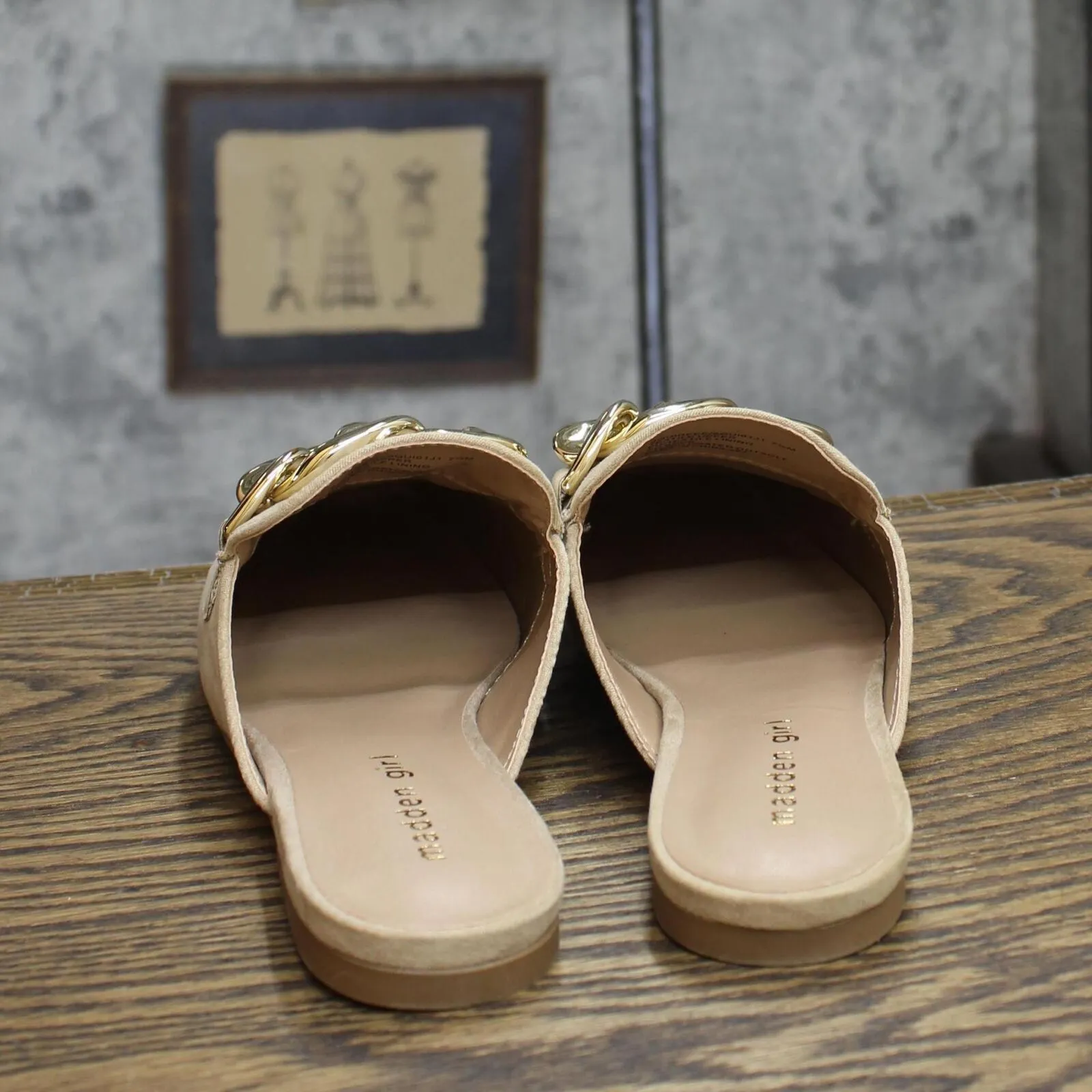 Madden Girl Squireee Women's Slip-On Flats LENO02J1TAUPE Tan Brown 7.5M