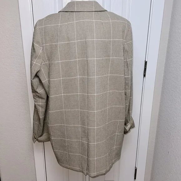 Madewell Dorset Blazer In Windowpane Houndstooth Preppy Business Casual Coat