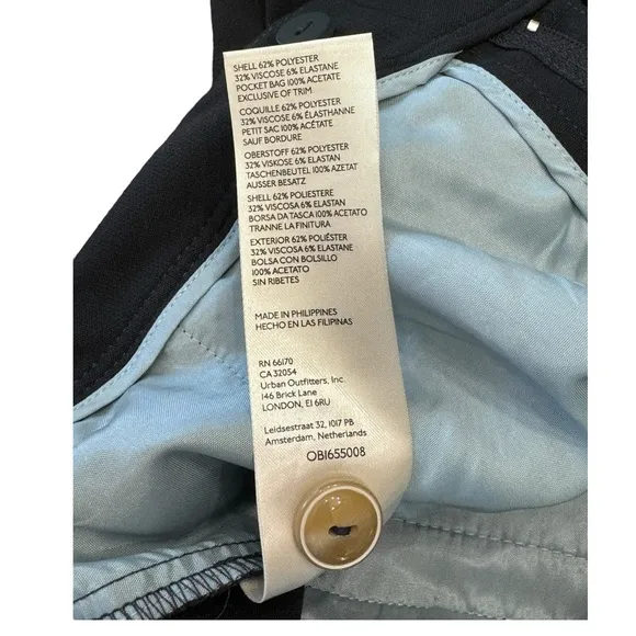 Maeve By Anthropologie Trouser Short Navy Business Casual Summer Women’s Size 8