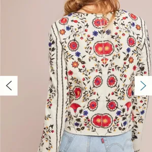 Maeve by Anthropologie XS Kirian Embroidered Crop Jacket Spring Business Casual