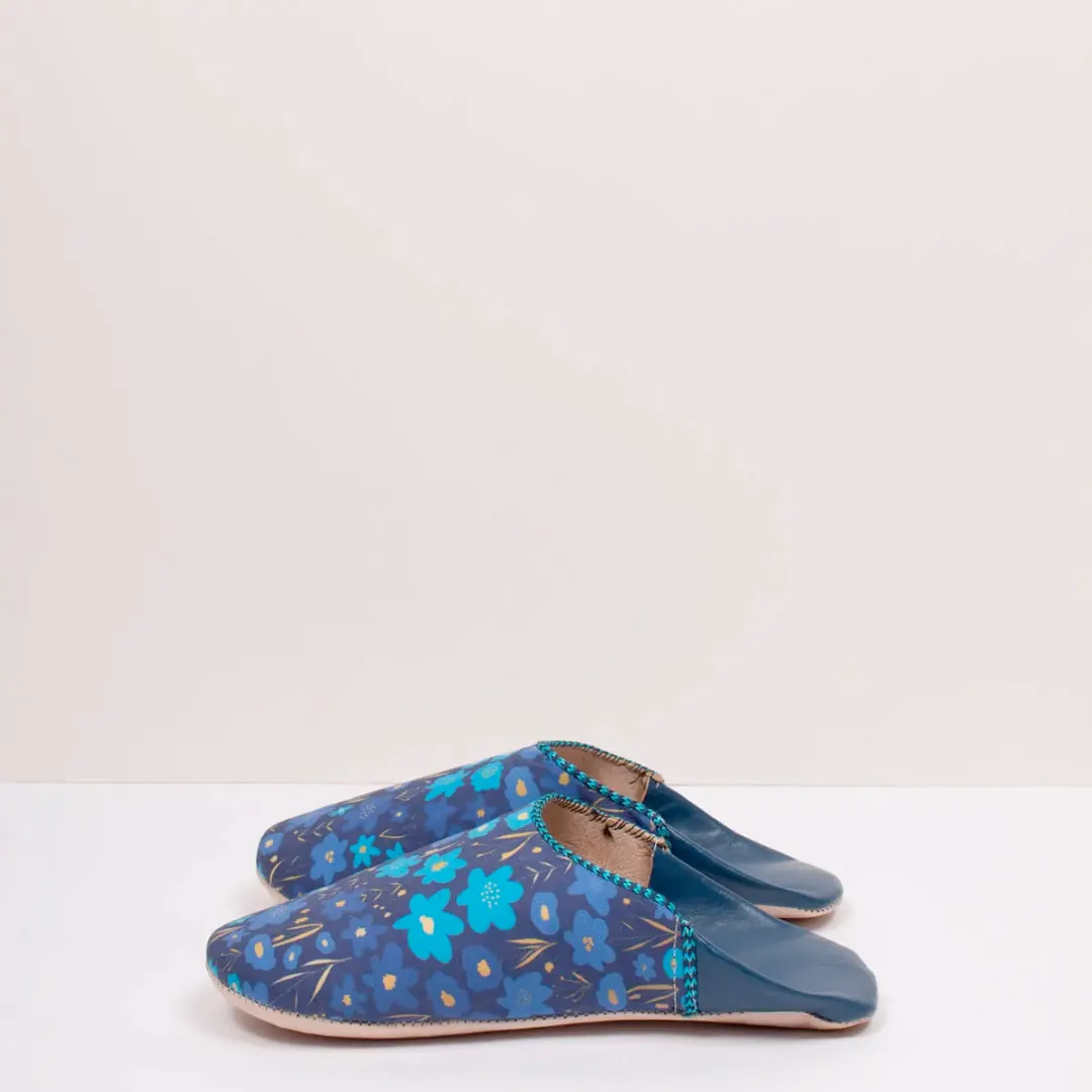 Margot Print Large Babouche Slippers