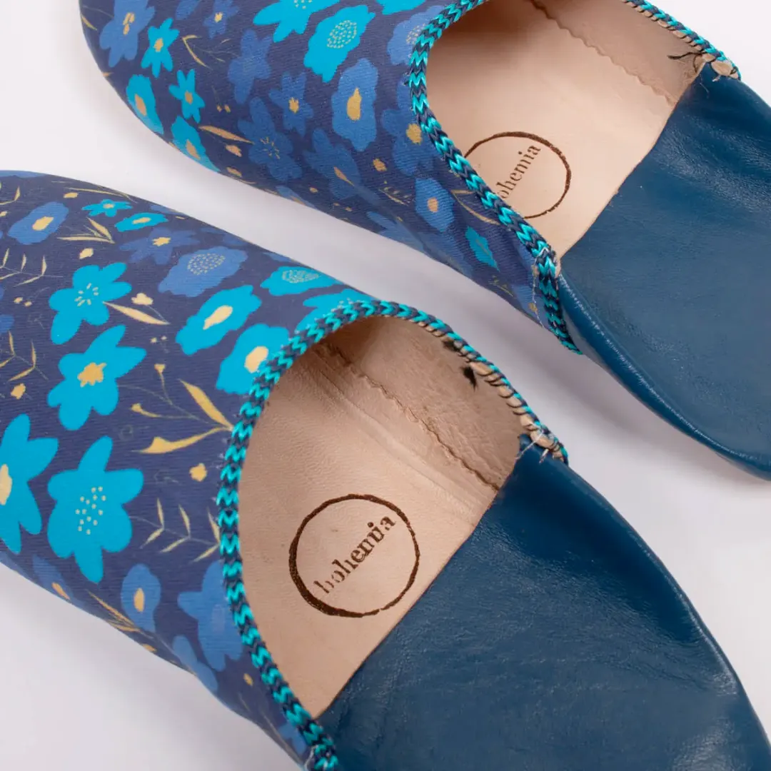 Margot Print Large Babouche Slippers