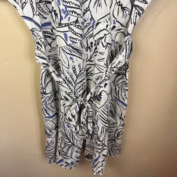 Marine Layer Camila Mini Dress in Blue And White Stripe Size Large Nautical Boho