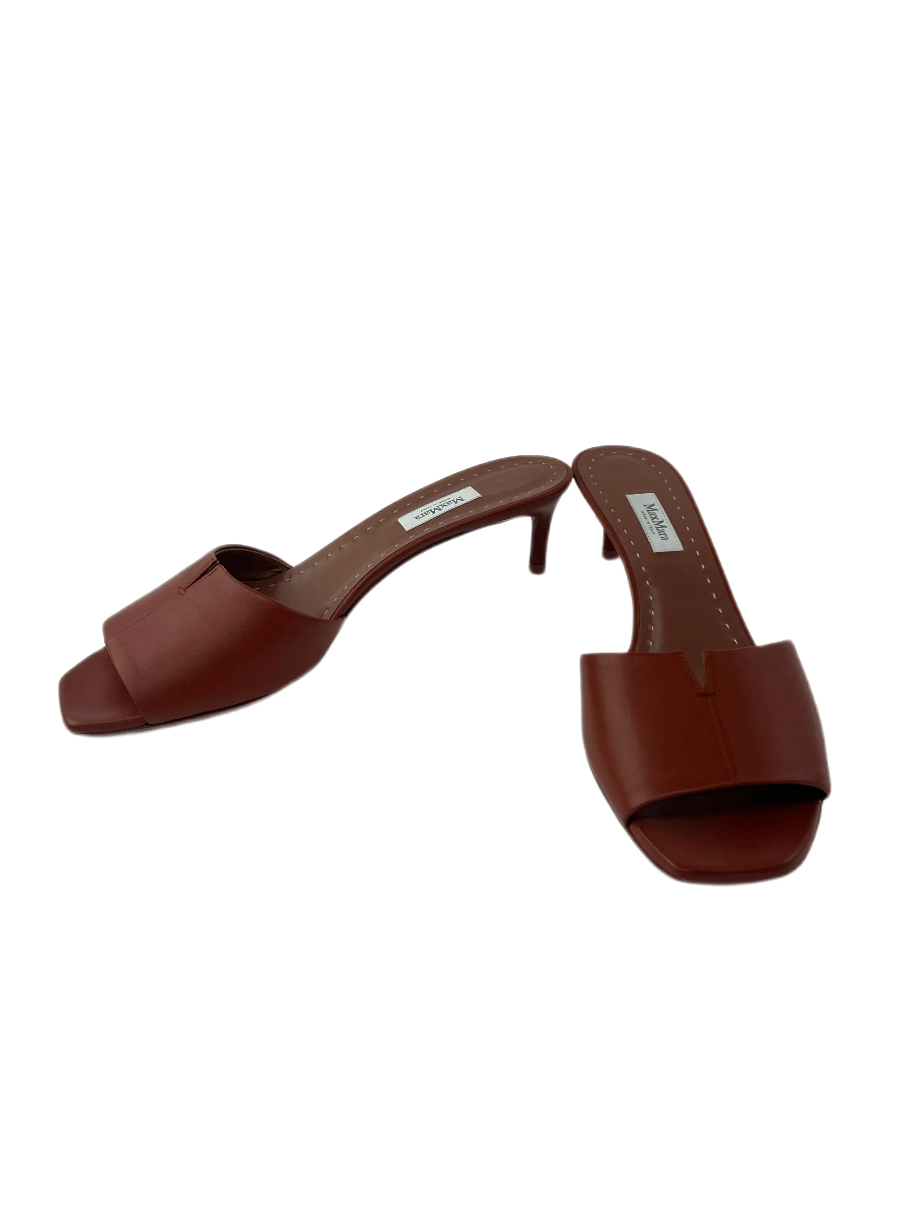 Max Mara Women's Coccio Mercure Open Toe Slide Sandals Size 8.5 NWT