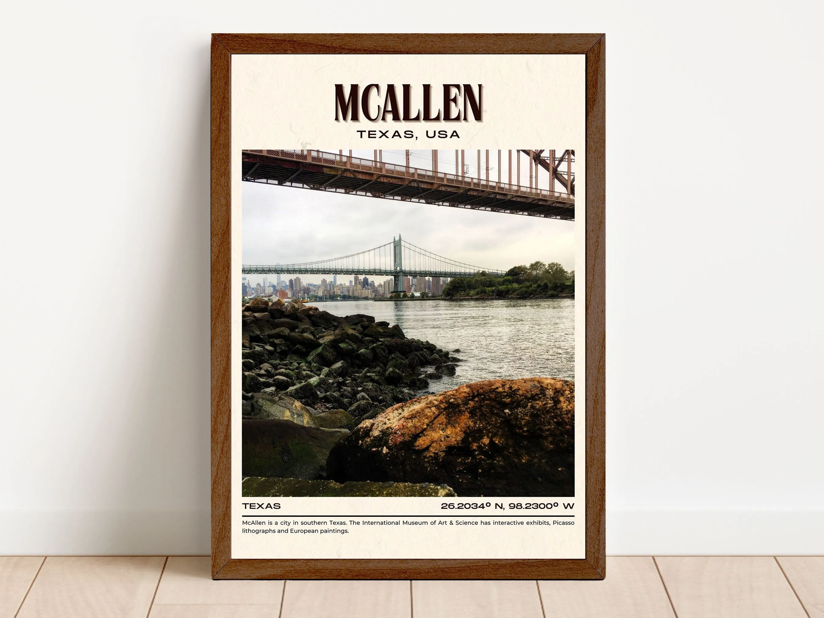 McAllen Vintage Wall Art, Texas, USA
