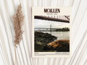 McAllen Vintage Wall Art, Texas, USA