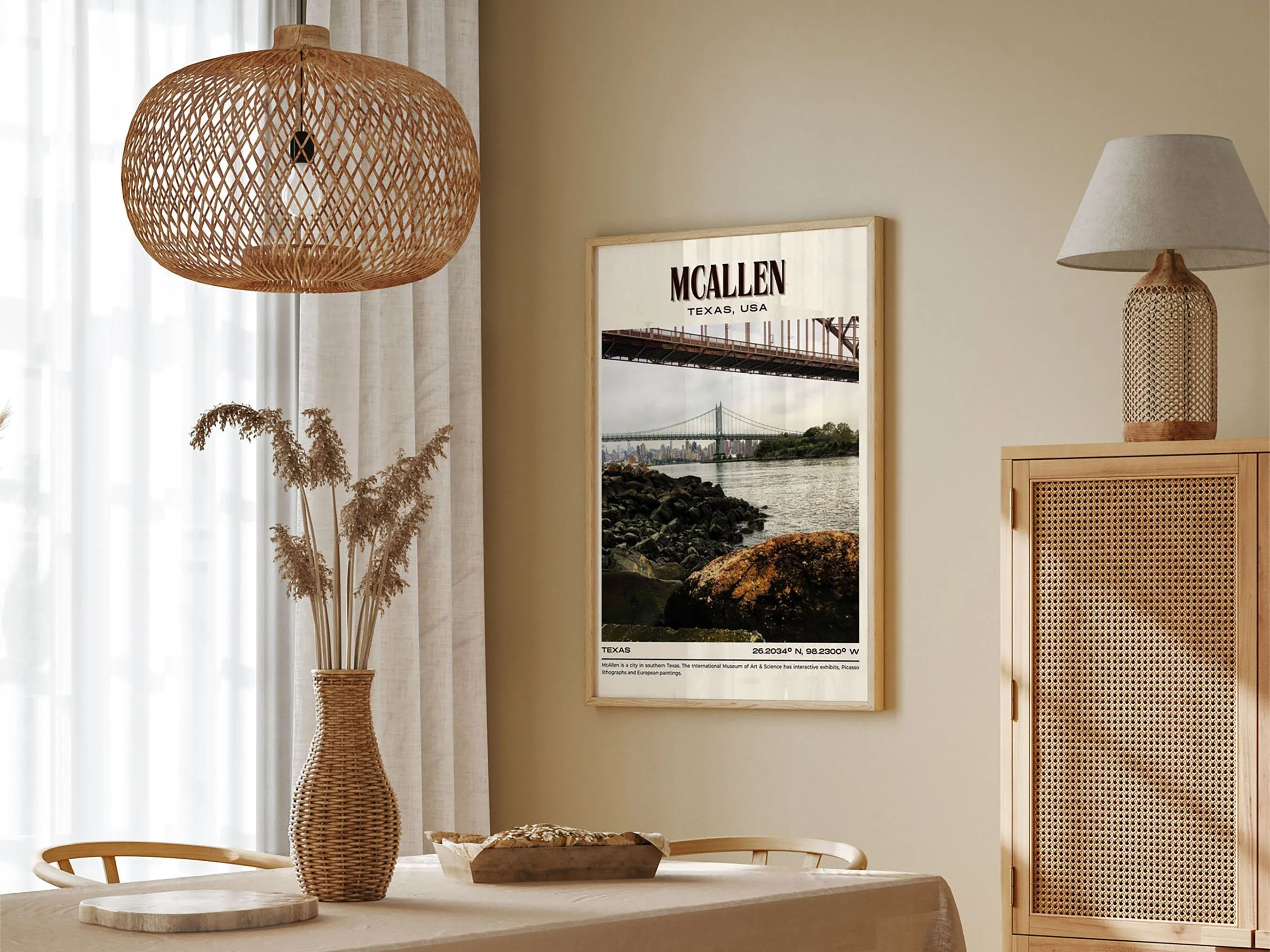 McAllen Vintage Wall Art, Texas, USA