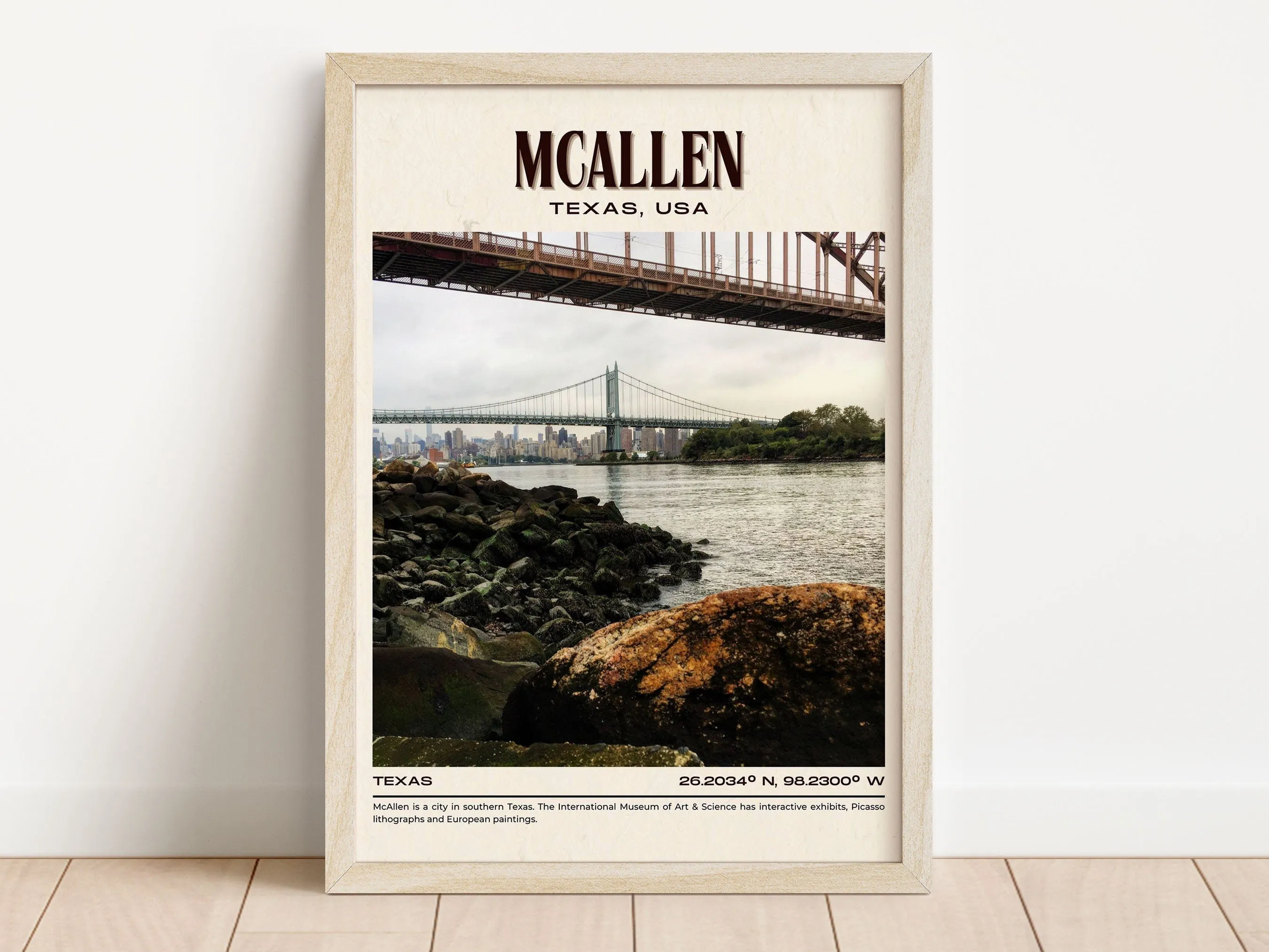 McAllen Vintage Wall Art, Texas, USA