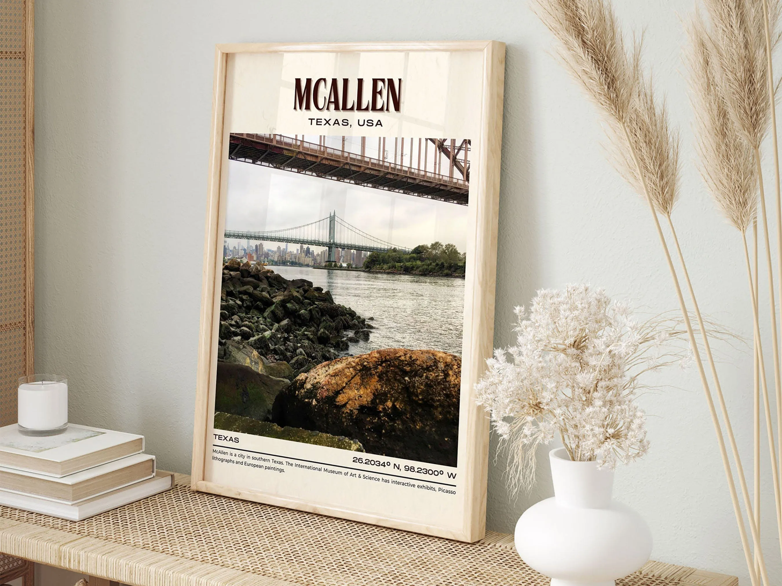 McAllen Vintage Wall Art, Texas, USA