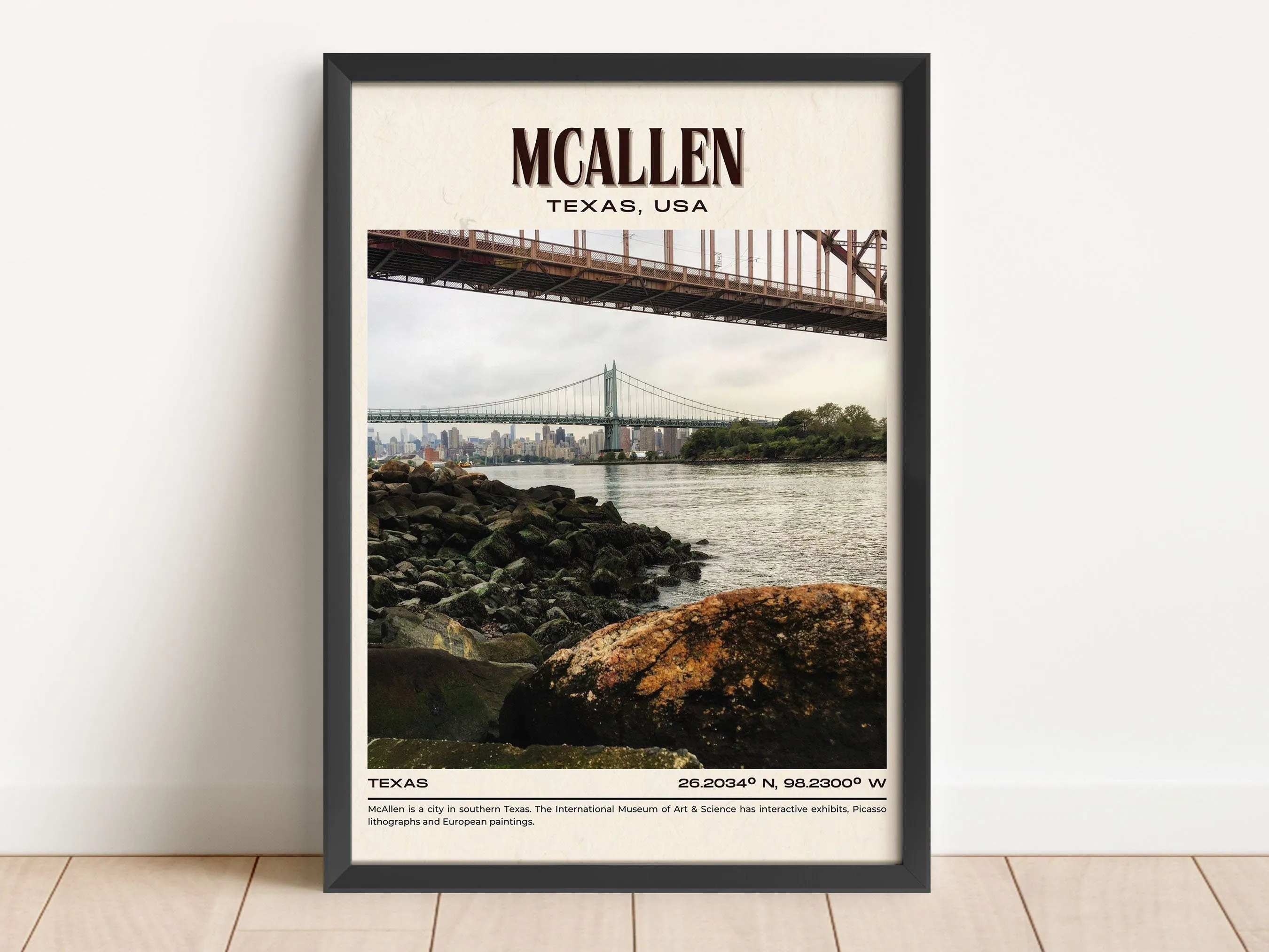 McAllen Vintage Wall Art, Texas, USA