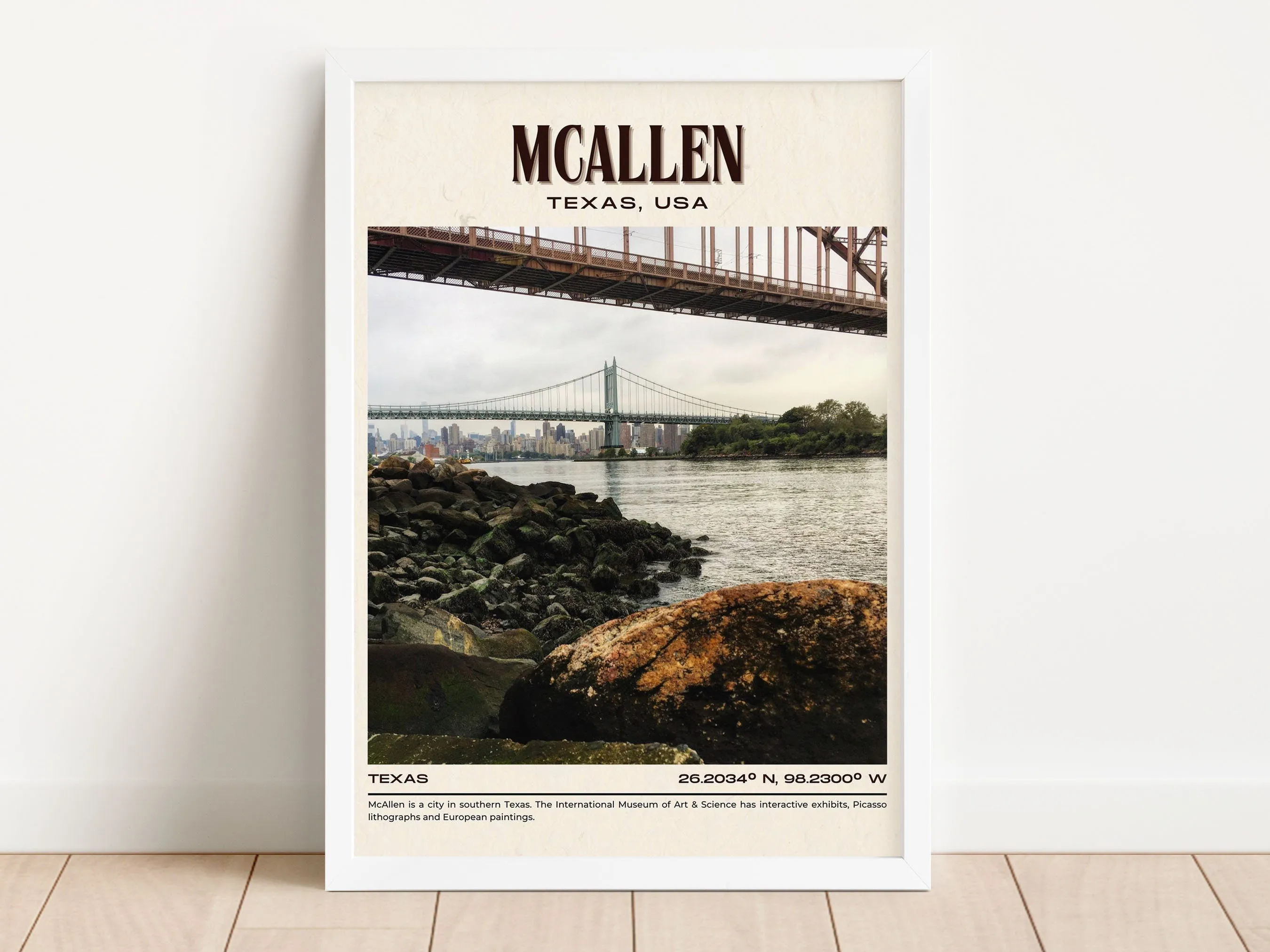 McAllen Vintage Wall Art, Texas, USA