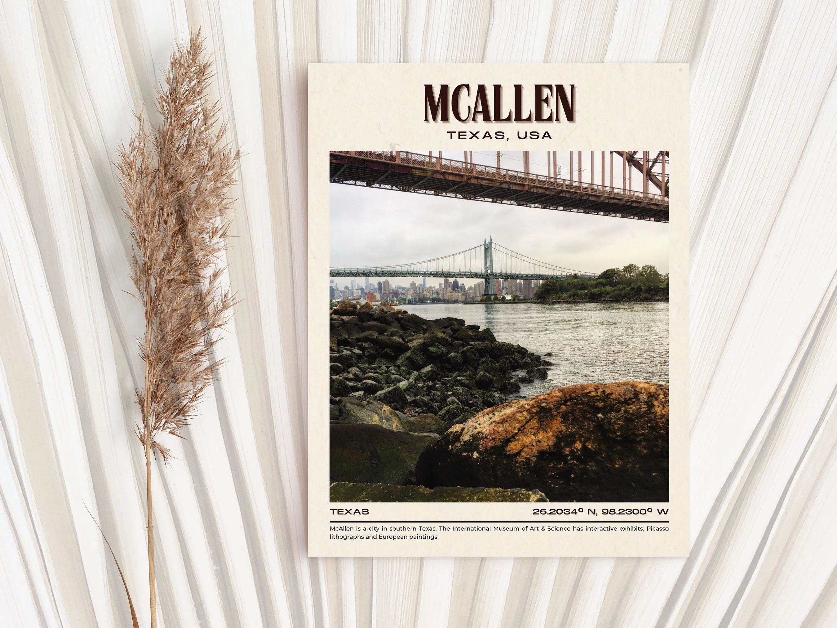 McAllen Vintage Wall Art, Texas, USA