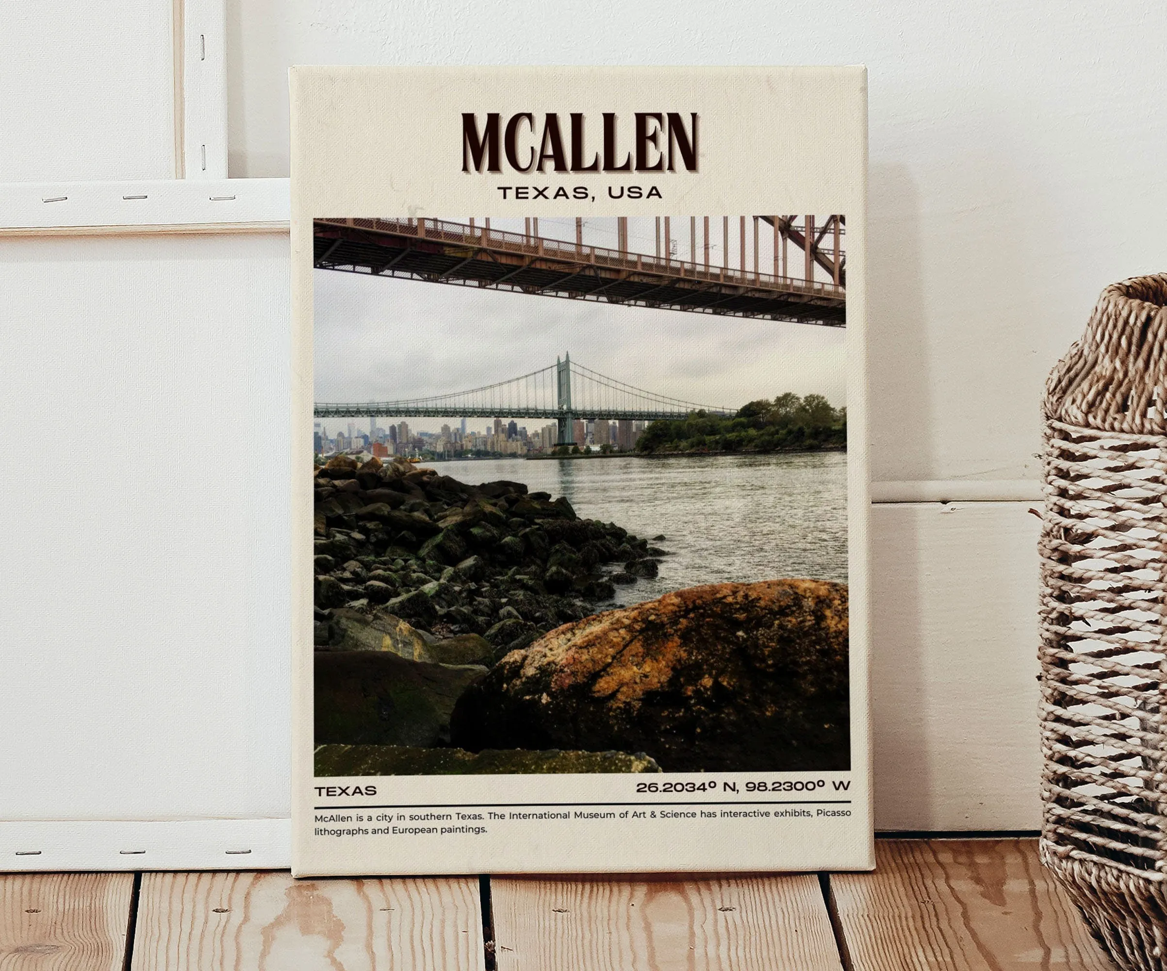 McAllen Vintage Wall Art, Texas, USA