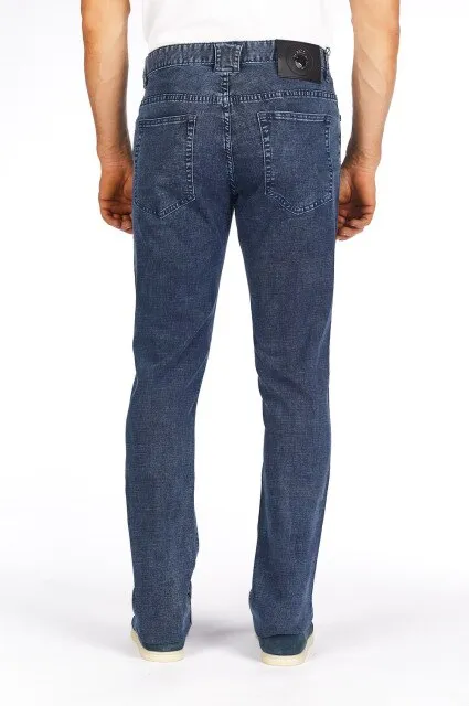 men  comfort embroidery pattern soild color jeans
