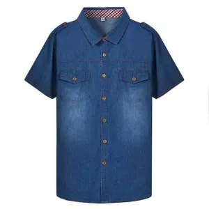Men Epaulet Summer Shirt