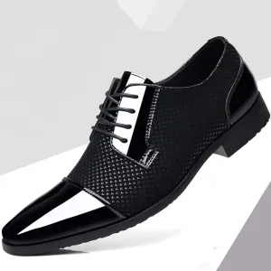 Men Lace Up Oxfords Luxury Shoes