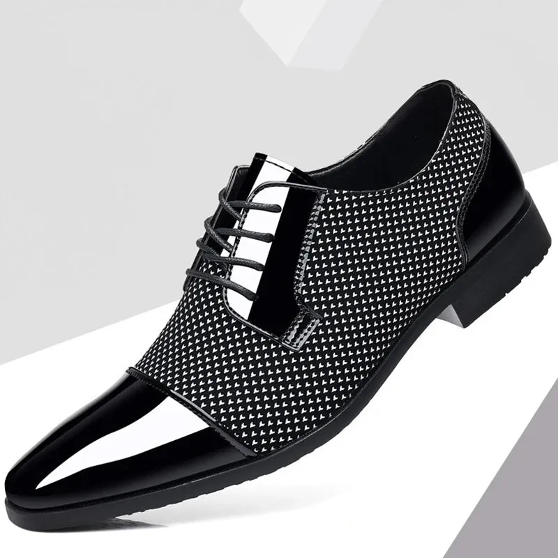 Men Lace Up Oxfords Luxury Shoes