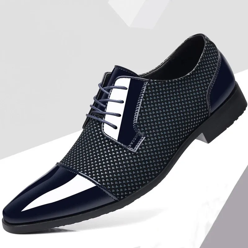 Men Lace Up Oxfords Luxury Shoes
