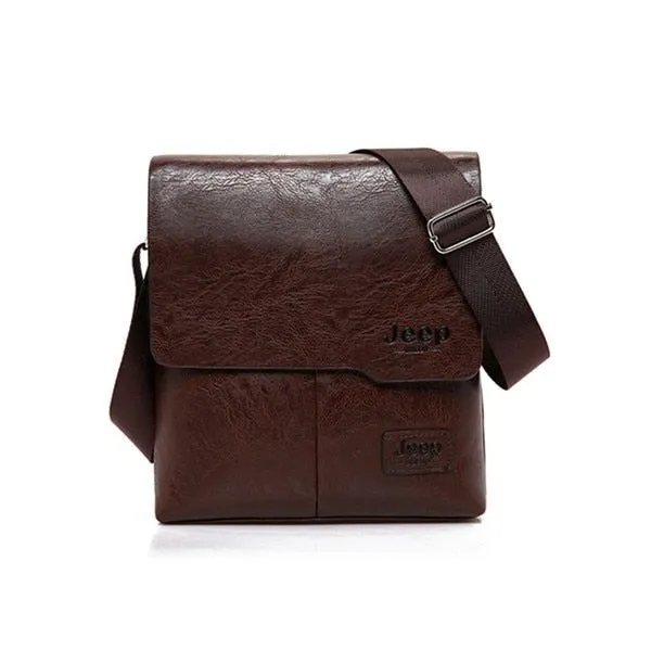 Men Leather Messenger Shoulder Bag Business Crossbody Casual Bag