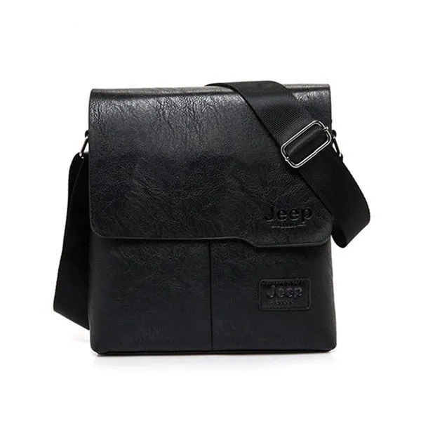 Men Leather Messenger Shoulder Bag Business Crossbody Casual Bag