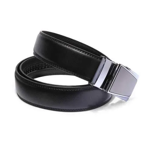 Men's Casual Business Automatic Buckle Leather Belt