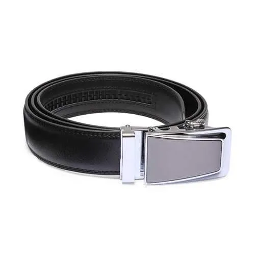 Men's Casual Business Automatic Buckle Leather Belt