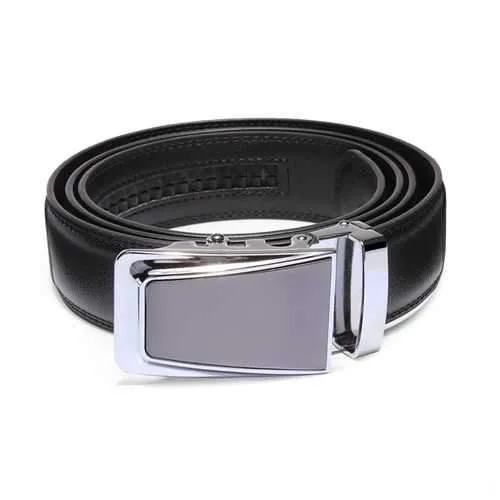 Men's Casual Business Automatic Buckle Leather Belt