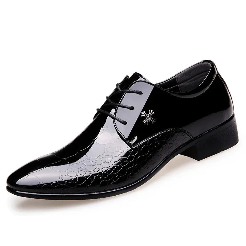 Men's Classic Pointed Toe Oxford Dress Shoes